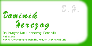 dominik herczog business card